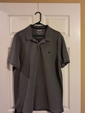 IZOD Men’s Size XL Gray Polo Shirt